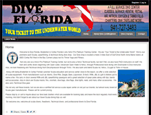 Tablet Screenshot of dive-florida.com